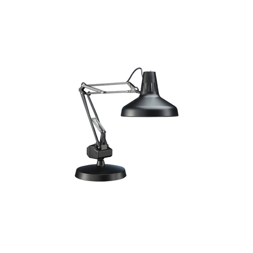 black luxo lc combo task lamp with weighted base