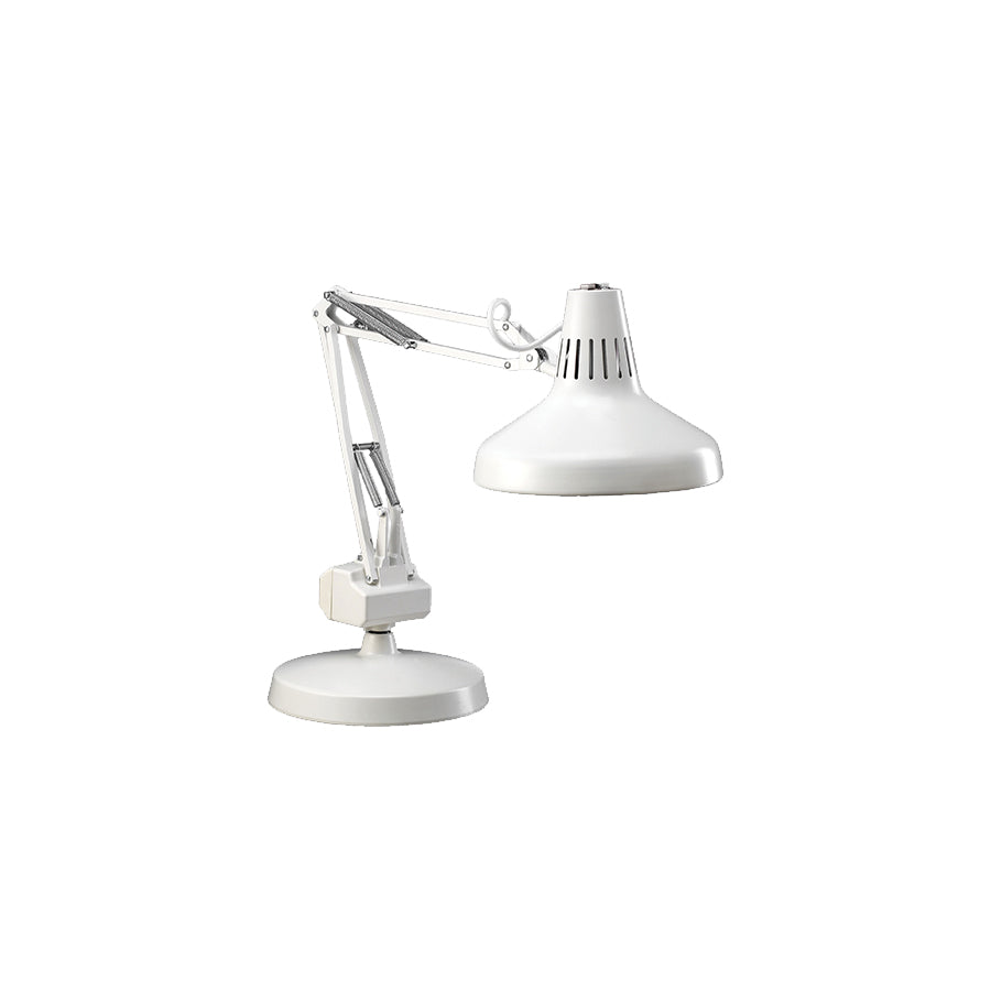 white luxo lc combo task lamp with weighted base