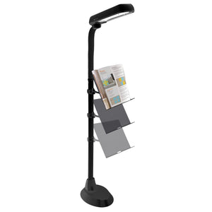 OttLite Floor Lamp with Tablet Holder in multiple positions