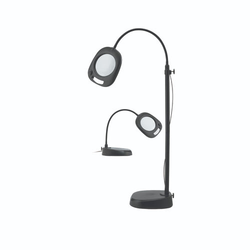 magnifying convertible table and floor lamp