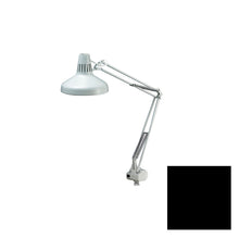 black luxo lc combo task lamp with clamp mount