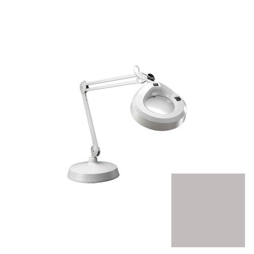 luxo kfm magnifying lamp light gray