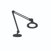 black kfm led magnifier lamp with 30 inch arm and weighted base